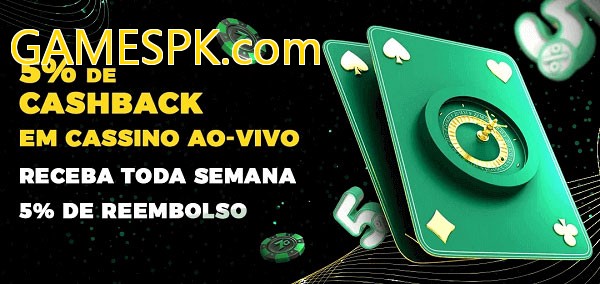 Promoções do cassino ao Vivo GAMESPK.com